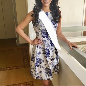 Floral Eva Mendez Cocktail Dress